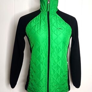 Ralph Lauren  Kelly green quilted fleece Bomber full-zip outerwear gorpcore coat